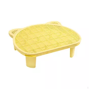 Коврик для кошачьего туалета, ловушка для ящика, легко моется, двухслойный жёлтый