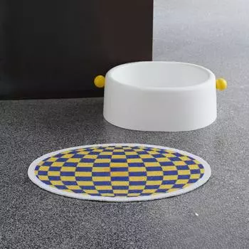 Коврик для кошачьего туалета, противоскользящий, большой, с падающим песком, коврик для кошачьего туалета, противобрызговой коврик для домашних животных 80.5*60 cm