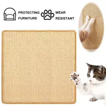 Коврик для кошачьих когтей с липкими лентами Ковер для кошачьих когтей Настенная когтеточка Защитная решетка для мебели от кошачьих когтей Защитите мебель и стены