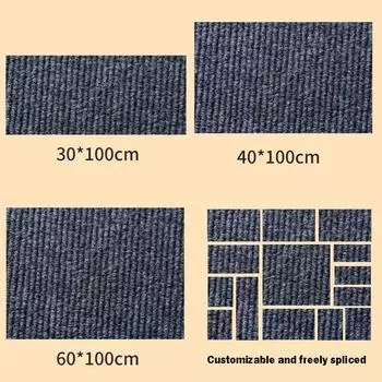 Коврик для кошачьих когтей Свободная комбинация Когтеточка для кошачьего дивана Ковер-кошка с самоклеящейся лентой Доска для кошачьих когтеточек Аксессуары для кошек 30X100cm серый