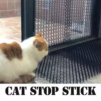 Коврик для кошачьих лапок, садовый отпугиватель кошек и собак, отпугивающий приближающихся кошек, коврик для прокола, садовые принадлежности для копания на открытом воздухе 1PC чёрный