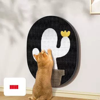 Коврик для кошек, игрушка, шлифовка когтей, защита мебели, дивана, гофрированный, для помещений white Cactis