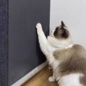 Коврик для кошек, игрушки для кошек, ковер для кошек с самоклеящейся поверхностью, подрезаемый ковер для кошачьих когтей, защитная мебель 30x30cm светло-серый