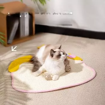 Коврик для кошек из фетра, сизаля, износостойкий, устойчивый к царапинам, подвесной коврик для кошек, игрушка для кошек, коврик для кошек 60*50 cm