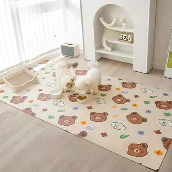 Коврик для кошки, водонепроницаемый и устойчивый к мочеиспусканию, специальный коврик для клетки кошки, коврик для кошачьего туалета, коврик для клетки собаки, влагостойкий забор, коврик для собаки S 50*50CM