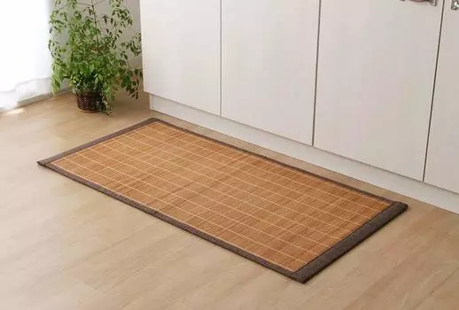 Коврик для кухни Ikehiko Bamboo DX Plain Brown 60180 см #5386030 коричневый