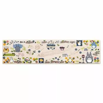 Коврик для кухни из ПВХ с рисунком «Мой сосед Тоторо» Senko, моющийся, 45 x 180 см, бежевый, с персонажем Тоторо, Ghibli 61068, прибл.
