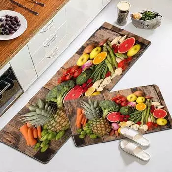 Коврик для кухни Коврик для ванной Коврик для двери Детская ванная комната Туалет Нескользящий впитывающий коврик для двери 40*60cm