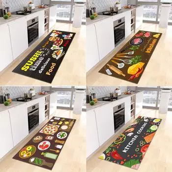 Коврик для кухни, коврик для входной двери спальни, коврик для гостиной, коврик для ванной комнаты, коридора, балконной двери, нескользящий ковер 50x80cm