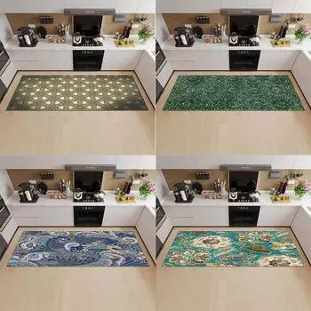 Коврик для кухни, коврик для входной двери, длинный ковер для спальни, коридора, ванной комнаты, нескользящий пол, детский ковер 50x80cm