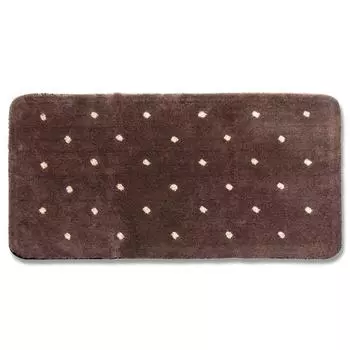 Коврик для кухни Oka Polka Dot 2 60 x 120 см коричневый прибл. коричневый