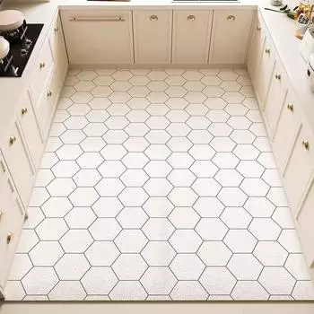 Коврик для кухни, противоскользящий, маслостойкий, коврик из ПВХ, кожаный, легко моющийся, водонепроницаемый, коврики для ног, ковры большого размера 50x80cm