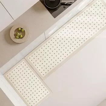 Коврик для кухни ПВХ коврик кожаный водонепроницаемый нескользящий ковры длинные коврики для ног клетчатый минималистский стиль домашний декор ковер 50x80cm