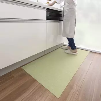 Коврик для кухни Sanko Kitchen 60 x 120 Adsorbment [Сделано в Японии, отталкивающий, дезодорирующий, моющийся], нескользящий, длинный, см, зеленый, KF-97 зелёный