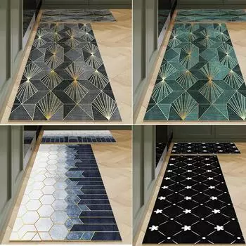 Коврик для кухни, спальни, гостиной, длинного прикроватного коврика, прихожей, мягкого моющегося ковра, противоскользящего, для ванной комнаты, входной коврик 40x60 and 40x120cm