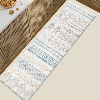 Коврик для кухни в богемном этническом стиле для пола, коврик с геометрическим принтом, коврик для ванной, коврик для бегуна, коврик для гостиной 40x60cm 1pcs