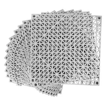 Коврик для кухни Yousheng с ажурным узором из саржи, без запаха, гибкий, легко устанавливаемый, большой коврик для душа внутри душа, коврик для ванной с легким сливом серый