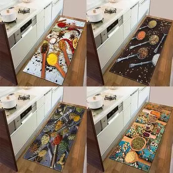 Коврик для кухонной двери, ковер для спальни, ванной комнаты, нескользящий пол, коридор, длинный ковер, прикроватный коврик для гостиной 50x80cm