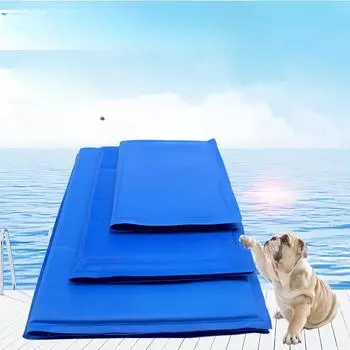 Коврик для льда для домашних животных, коврик для будки, летний охлаждающий коврик для кошек, спальный коврик, охлаждающий гель, устойчивый к укусам, летние принадлежности для собак M 40 50cm