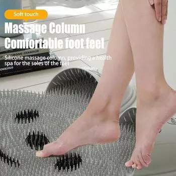 Коврик для ленивых ног, нескользящий коврик для ванной, удаляющий омертвевшую кожу, массажный коврик для ванной One Size