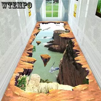 Прямоугольный не скользящий ковёр различных размеров 80cm*100cm