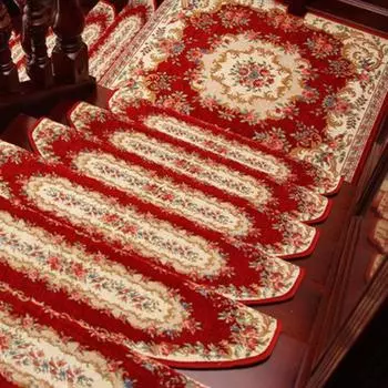 Коврик для лестницы в скандинавском стиле, нескользящий коврик для лестницы из массива дерева, самоклеящийся домашний коврик для угловой лестницы с полным распространением, 5 шт./компл. 24*65