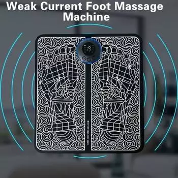 Коврик для массажа ног с дистанционным управлением, 8 режимов, 19 уровней, регулируемое облегчение боли, микротоковый импульсный электрический массажер для ног для взрослых, товары для дома