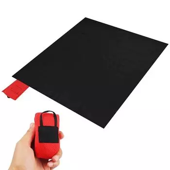 Коврик для мини-походов, сверхлегкий карманный коврик для пикника, складной пляжный коврик, складное одеяло, коврик для кемпинга Red