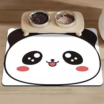 Коврик для миски с имитацией диатомита, милый, ветряной, для собак, герметичный, специальный коврик для еды, впитывающий коврик для миски для кошек, за которым легко ухаживать 30*40cm
