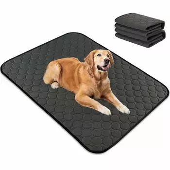 Коврик для мочи для домашних животных SARACAT, подушка для кровати для собак, водонепроницаемый, быстросохнущий, для ухода за больными, многоразовый, для мочи, для собак, кошек, простыня для домашних животных, 2 шт. чёрный