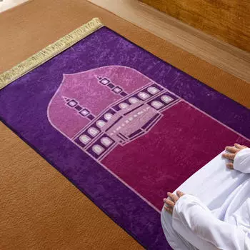 Коврик для молитвы с кисточками, украшение для богослужения, бархатный ковер 50 см x 90 см белый