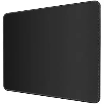 Коврик для мыши CreGear, средний игровой коврик для мыши 320x274x3 мм, игровой рабочий оптический лазерный коврик для мыши, черный, противоскользящий