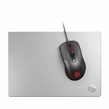 Коврик для мыши ELECOM Gaming Aluminum скользкий и обеспечивает плавную работу даже с тяжелыми мышами Silver [Highly] MP-GALSV серебряный