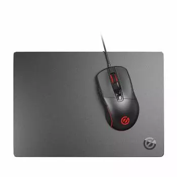 Коврик для мыши ELECOM Gaming Aluminum скользкий и обеспечивает плавную работу даже с тяжелыми черными [Highly мышами] MP-GALBK чёрный