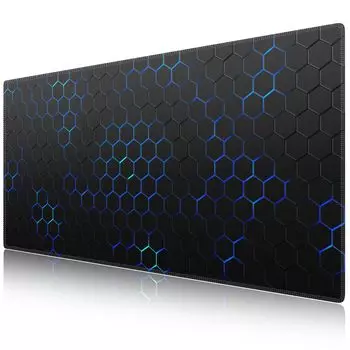 Коврик для мыши iCasso, игровой коврик для мыши, большой, скандинавский узор, 90x40 см, водостойкий, легко моющийся, на резиновой основе, для работы, игр, офиса, дома SBD7