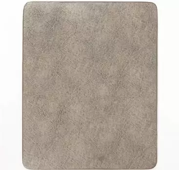 Коврик для мыши из натуральной кожи Monolife, совместимый с лазерной оптической мышкой, замшевый, слоновый, серый, твердый, противоскользящий