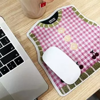 Коврик для мыши износостойкий противоскользящий утолщенный креативный милый вязаный свитер клавиатура коврик для мыши украшение 23cm A
