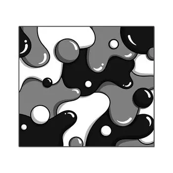 Коврик для мыши KRAKEN KEYBOARDS XL Glass, версия DRIP, черный, белый, игровой коврик для мыши, профессиональный коврик для мыши Craftsman, повышает точность и скорость