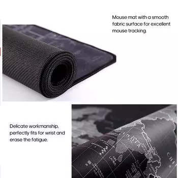 Коврик для мыши Настольный коврик Очень большой мягкий удлиненный нескользящий коврик для мыши для ноутбука 900&400mm чёрный