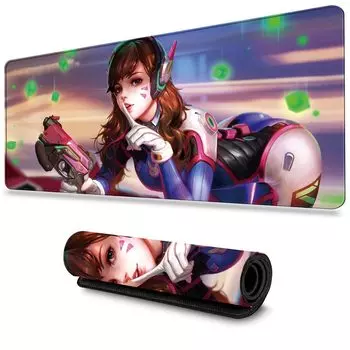 Коврик для мыши Overwatch DVA Коврик для мыши Anime Большой игровой
