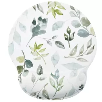 Коврик для мыши Подставка для запястья Снятие усталости Цветочный узор Лист Стильный Простой Интегрированный коврик для мыши Эргономичный игровой коврик для мыши Подставка для запястья Персонаж Запястье