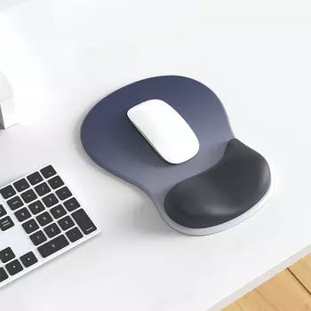 Коврик для мыши с гелем для компьютера, удобная креативная подушка для запястья, эргономичная чёрный