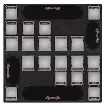 Коврик для мыши с коллекционной карточкой Heaven Playmat One Piece, совместимый с игровым ковриком, резиновый, 60 x 60 см, с простой в понимании рамкой, 2 шт. (Для людей, Дело)