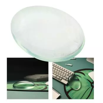 Коврик для мыши с поддержкой запястья, нескользящий и водонепроницаемый, прозрачный, силиконовый, противоскользящий коврик для мыши