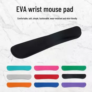 Коврик для мыши с поддержкой запястья из пены с эффектом памяти E06 с подушечкой EVA серый