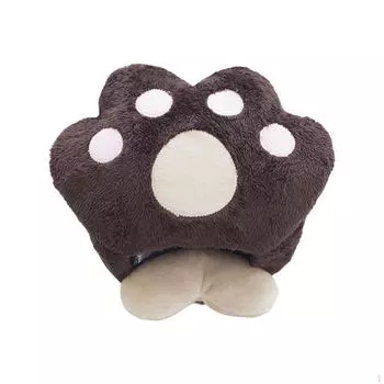 Коврик для мыши с подогревом и подогревом от USB, с подогревом для рук, плюшевый удобный зимний коврик светло-коричневого