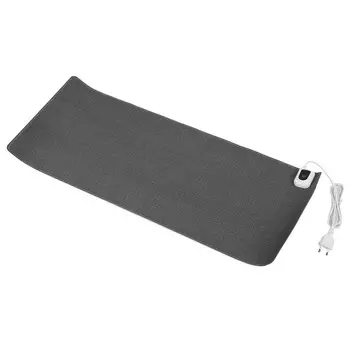 Коврик для мыши с подогревом из искусственной кожи, теплый коврик для стола, 31x13 дюймов, подогреваемый игровой коврик для мыши для офиса, общежития серый