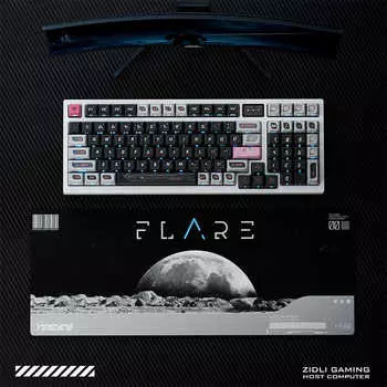 Коврик для мыши с рисунком клавиатуры FK980, 30x80 см, фиксирующийся край шириной 3 см, ручная работа STAR TRK