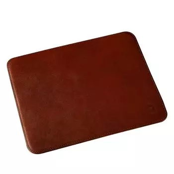 Коврик для мыши Tochigi Leather 200 мм x 160 мм Натуральная кожа Сделано в Японии Простая задняя часть Замша Коричневый [Am Mas] MP-032