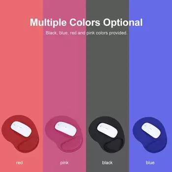Коврик для мыши Удобный коврик для мыши с подставкой для запястий для ноутбука Розовый розовый
